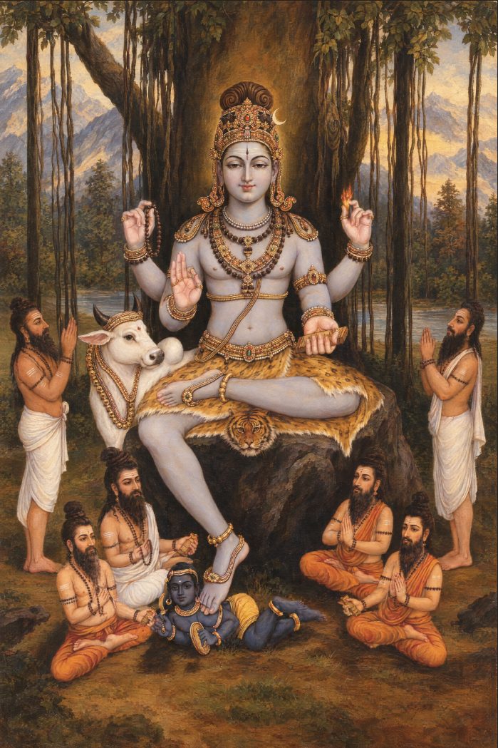 Dakshina murthy art print